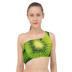 Kiwi Fruits, Close-up, Exotic Fruit Spliced Up Bikini Top  by kyorashop23