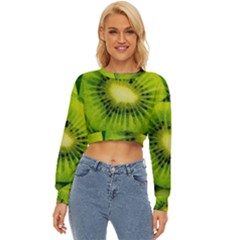 Kiwi Fruits, Close-up, Exotic Fruit Lightweight Long Sleeve Sweatshirt by kyorashop23