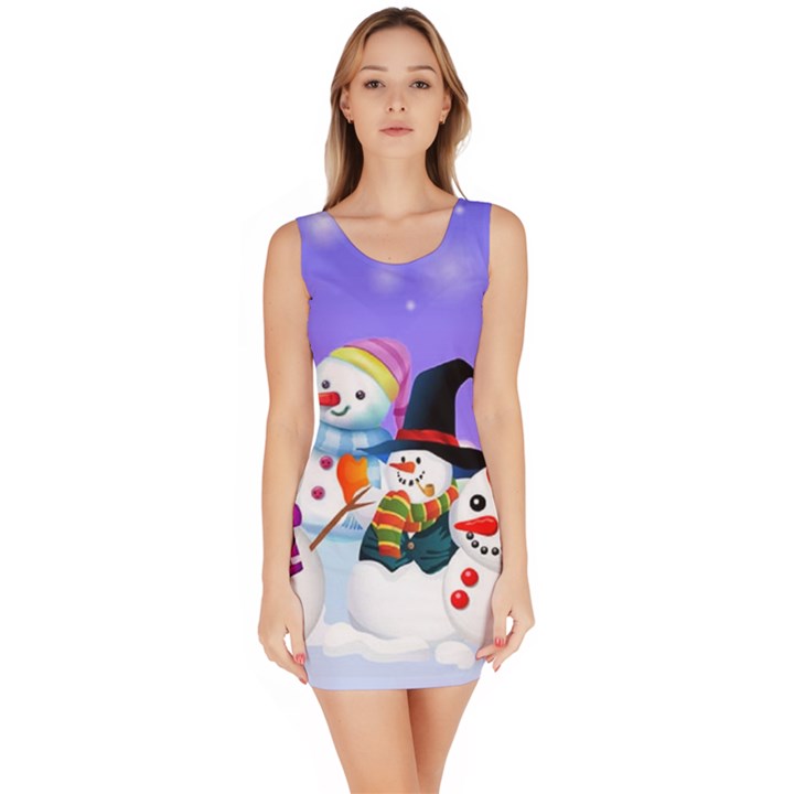 Let s Have Fun With Snowmen Bodycon Dress