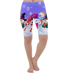 Let s Have Fun With Snowmen Cropped Leggings 