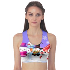 Let s Have Fun With Snowmen Fitness Sports Bra