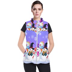 Let s Have Fun With Snowmen Women s Puffer Vest