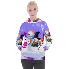 Let s Have Fun With Snowmen Women s Hooded Pullover