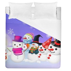 Let s Have Fun With Snowmen Duvet Cover (queen Size)