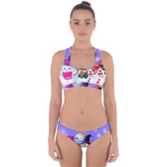 Let s Have Fun With Snowmen Cross Back Hipster Bikini Set by kyorashop23