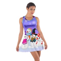 Let s Have Fun With Snowmen Cotton Racerback Dress by kyorashop23