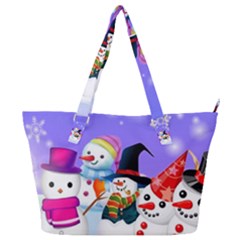 Let s Have Fun With Snowmen Full Print Shoulder Bag