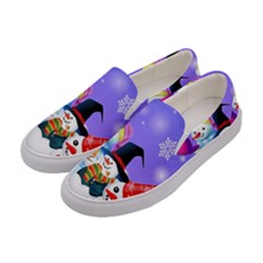 Let s Have Fun With Snowmen Women s Canvas Slip Ons