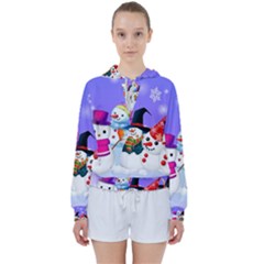 Let s Have Fun With Snowmen Women s Tie Up Sweat