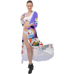 Let s Have Fun With Snowmen Maxi Chiffon Beach Wrap