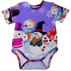 Let s Have Fun With Snowmen Baby Short Sleeve Bodysuit