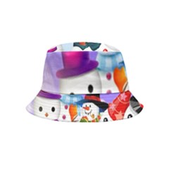 Let s Have Fun With Snowmen Inside Out Bucket Hat (kids) by kyorashop23