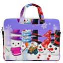 Let s Have Fun With Snowmen MacBook Pro 15  Double Pocket Laptop Bag  View2