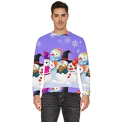 Let s Have Fun With Snowmen Men s Fleece Sweatshirt