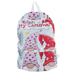 Merry Christmas, Christmas, Cute, Red, Merry, Gnomes Foldable Lightweight Backpack by kyorashop23