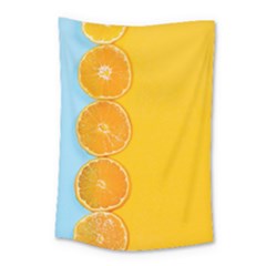 Orange, Slices, Fruit, Citrus Small Tapestry