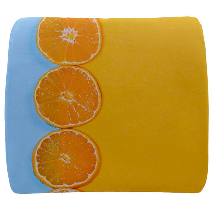 Orange, Slices, Fruit, Citrus Back Support Cushion