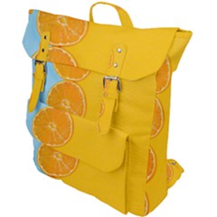 Orange, Slices, Fruit, Citrus Buckle Up Backpack