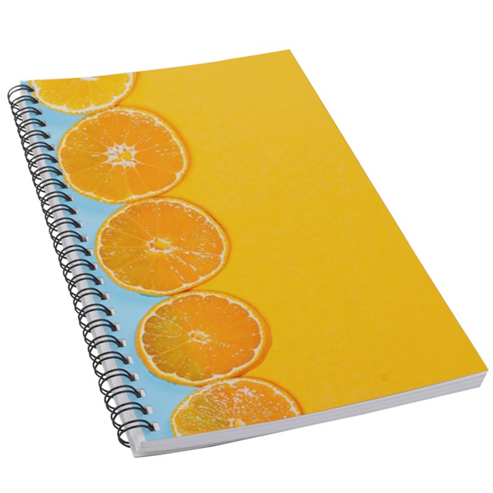 Orange, Slices, Fruit, Citrus 5.5  x 8.5  Notebook