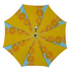 Orange, Slices, Fruit, Citrus Automatic Folding Umbrella With Case (medium) by kyorashop23