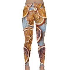 Orange, Slices, Fruits, Citrus Classic Yoga Leggings