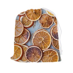 Orange, Slices, Fruits, Citrus Drawstring Pouch (2xl)