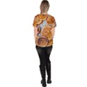 Orange, Slices, Fruits, Citrus Women s V-Neck Scrub Top View4