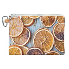 Orange, Slices, Fruits, Citrus Canvas Cosmetic Bag (xl) by kyorashop23