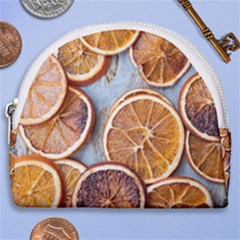 Orange, Slices, Fruits, Citrus Horseshoe Style Canvas Pouch by kyorashop23