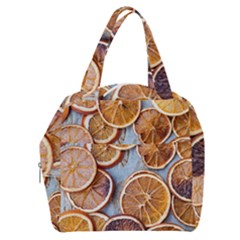 Orange, Slices, Fruits, Citrus Boxy Hand Bag