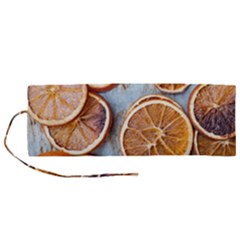 Orange, Slices, Fruits, Citrus Roll Up Canvas Pencil Holder (m)