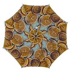 Orange, Slices, Fruits, Citrus Automatic Folding Umbrella With Case (medium) by kyorashop23