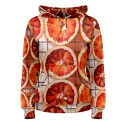 Orange, Fruit, Citrus Women s Pullover Hoodie