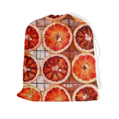 Orange, Fruit, Citrus Drawstring Pouch (2xl) by kyorashop23