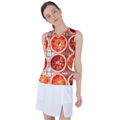 Orange, Fruit, Citrus Women s Sleeveless Sports Top by kyorashop23