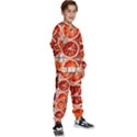 orange, Fruit, Citrus Kids  Sweatshirt set View3