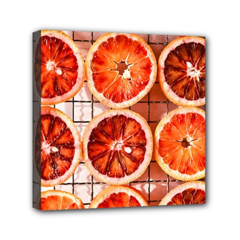 Peorange, Fruit, Citrus Mini Canvas 6  X 6  (stretched)