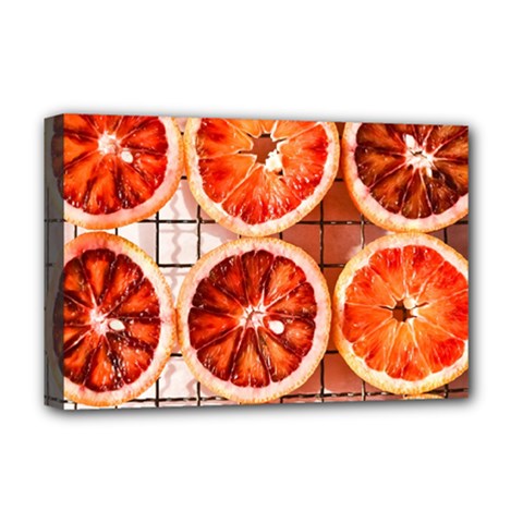 Peorange, Fruit, Citrus Deluxe Canvas 18  X 12  (stretched)