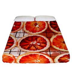 Peorange, Fruit, Citrus Fitted Sheet (california King Size)