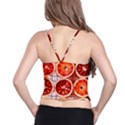 Peorange, Fruit, Citrus Spaghetti Strap Bra Top View2