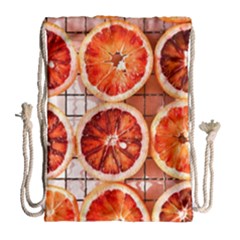 Peorange, Fruit, Citrus Drawstring Bag (large)