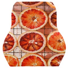 Peorange, Fruit, Citrus Car Seat Back Cushion  by kyorashop23