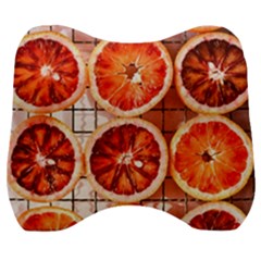 Peorange, Fruit, Citrus Velour Head Support Cushion by kyorashop23