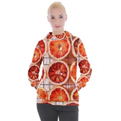 Peorange, Fruit, Citrus Women s Hooded Pullover