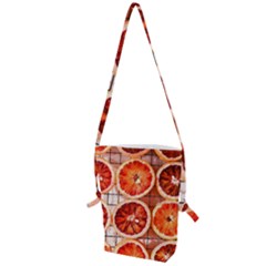 Peorange, Fruit, Citrus Folding Shoulder Bag