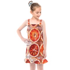 Peorange, Fruit, Citrus Kids  Overall Dress