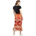 Peorange, Fruit, Citrus Maxi Fishtail Chiffon Skirt View2