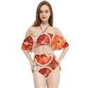 Peorange, Fruit, Citrus Halter Flowy Bikini Set  View1