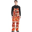 Peorange, Fruit, Citrus Men s Front Zip Ski And Snowboard Bib Pants View3