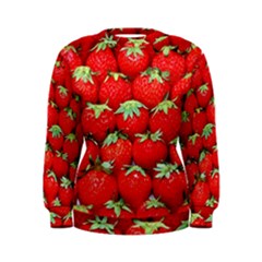 Strawberry Texture, Macro, Ripe Strawberry Women s Sweatshirt